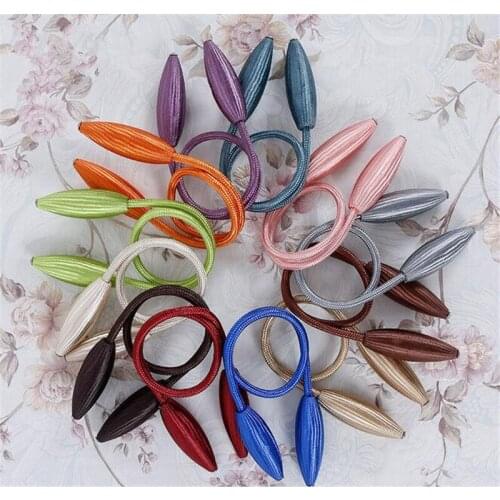 20pcs Curtain Tiebacks Plush Alloy Hanging Belts Ropes Curtain Holdback Buckles Clasp Clips Curtain Accessories Hook Holder Dec