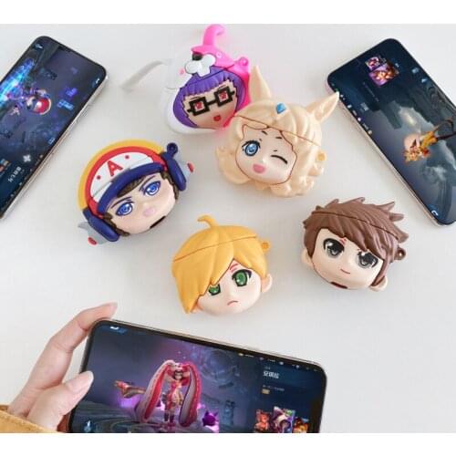 3D top games King Glory silicone case for Apple Airpods 3/2/1 Case, Bluetooth headset case for Air Pod Pro Cases soft cap