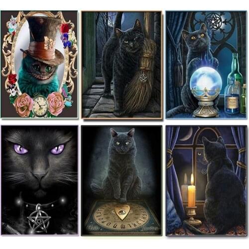 Disney 5D DIY cartoon cat diamond painting full square/round rhinestone inlaid animal mosaic high quality handmade decoration