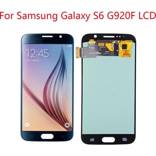 AMOLED LCD for SAMSUNG GALAXY S6 G920 LCD SM-G920F G920F G920FD display touch screen digitizer assembly replacement parts LCD