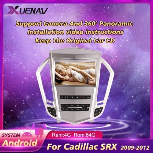 6G 128G GPS Navigation Car Radio For Cadillac SRX 2009 2010 2011 2012 Car Radio DVD Autoradio Multimedia Player Touch Screen