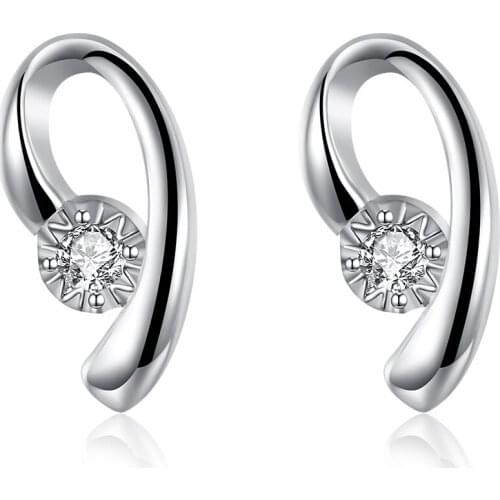 Free shipping fashion trend stud earrings creative letters earrings new womens zircon earrings