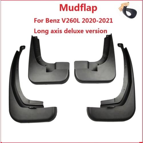 4 PCS Mudflap For Benz V260L 2020-2021 Long axis deluxe version Front Rear Car Fender Mud Flaps Guard Splash Flap Mudguards