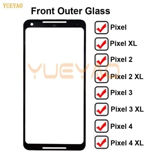 Front Outer Glass For Google Pixel XL Pixel 2 2XL Pixel 3 3XL 3A 3AXL Pixel 4 4XL Touch Panel Touchscreen Glass Lens