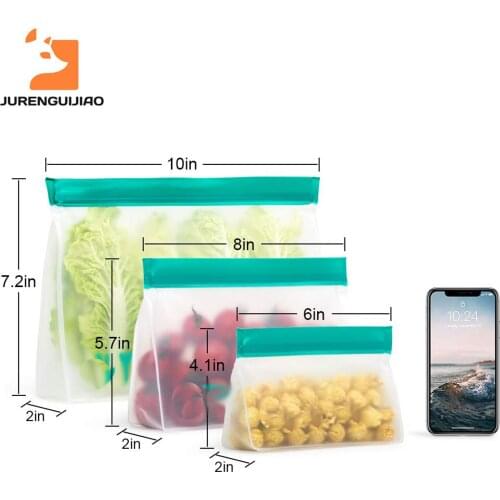 Food Storage Containers Leakproof Containers Reusable Stand Up Zip Shut Bag Cup Fresh Bag Food Storage Bag Fresh Wrap