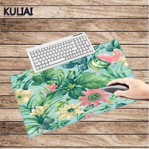XGZ Red and White Watermelon Print Rubber Rectangle Mouse Pads Game 30X60 To 40X90 Cm for Office PC Family Desk Keyboard Mat