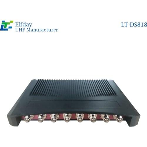 Lt-ds818rfid ultra high frequency eight channel reader and writer personnel attendance system long distance multi tag reader ide