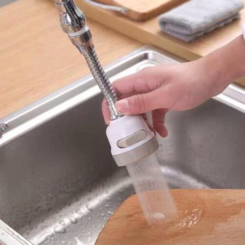 360° Rotation Faucet Aerator Moveable Flexible Tap Head Shower Diffuser Nozzle Adjustable 3modes Booster Faucet Kitchen Supplies