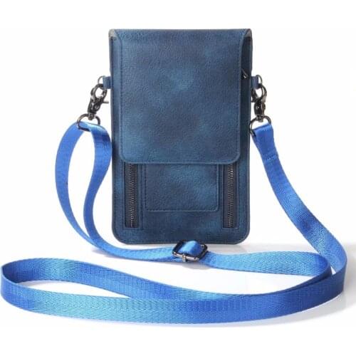 New Fashion PU Leather Casual Shoulder small backpack Phone Case Cover For Multi Smart Phone Model between 5.5-6.44 inch