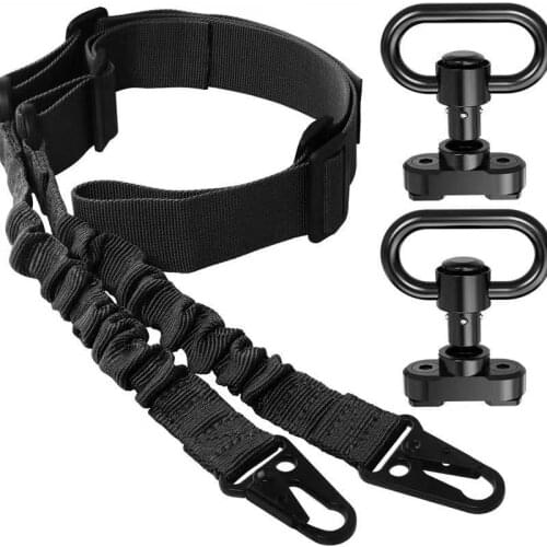 Ordinary Double-point Tactical Harness, Olecranon Hook Elastic Tactical Gun Rope, Outdoor Hunting Lanyard Spot Gun Accessories