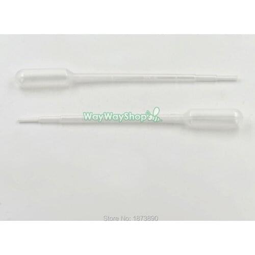 100 pcs 1ml 0.5ml Disposable Pasteur Pipettes Graduated Plastic Clear Disposable 137mm(5.4") 114mm(4.49") Choice