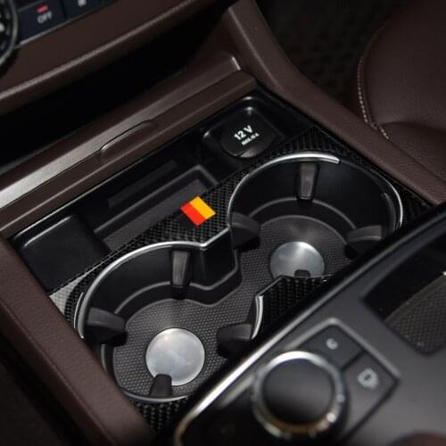 Water Cup Holder Frame Cover Trim Sticker for Mercedes Benz GLE 2015-2017 GLS 2016-2018 ML GL 2013-2015 Car Decal Accessories