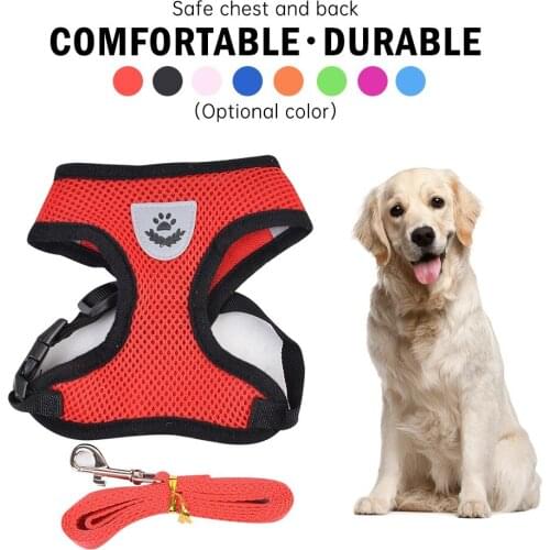 Adjustable Dog Traction Rope Chest Strap Traction Rope Vest Collar Traction Traction Belt Breathable Cat And Dog Accessories