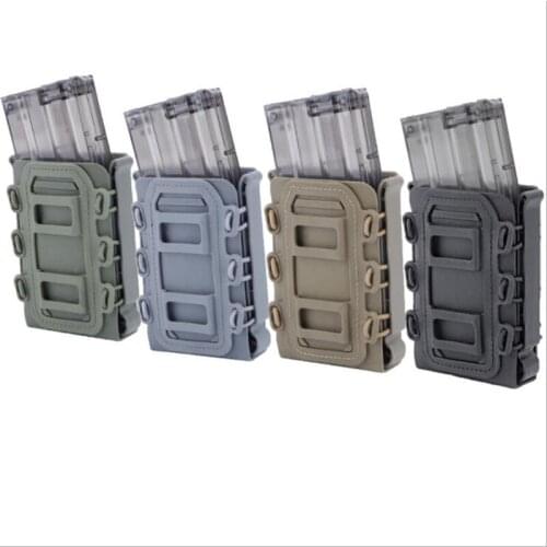 Tactical 5.56mm 7.62mm Fast Mag Pouch Hunting Magazine Pouch Holster Molle Belt Fast Attach Carrier Holster Airsoft Pouch Gear