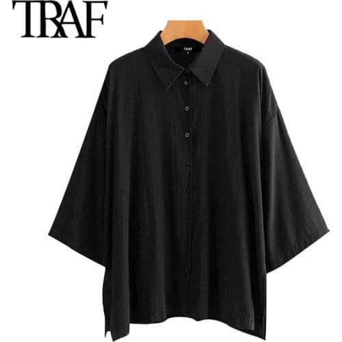 Женские рубашки оверсайз TRAF China At AliExpress