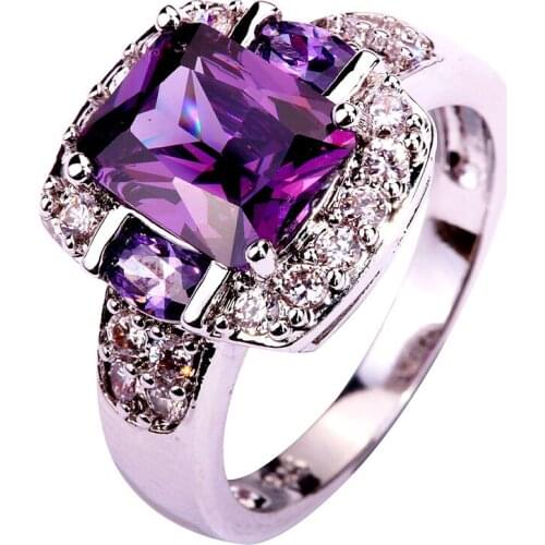 2021 Trendy Crystal Zircon Engagement Claws Design Rings For Women Female Wedding Jewelry Accessories Gift Fashion Women Rings