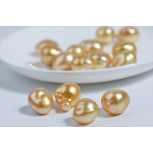 1piece loose beads Salt Sea Pearl gold baroque Wholesale for DIY for jewelry