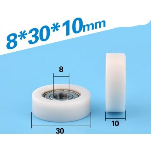 10pcs/lot Sliding door nylon packages bearing 608ZZ 8*30*10