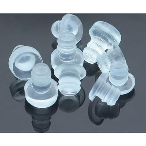 10 Pcs Clear Rubber Stem Bumpers Screws Hole Plugs Glass Table Top Spacers Anti Collision Embedded Soft Stem Bumpers Dust Plugs