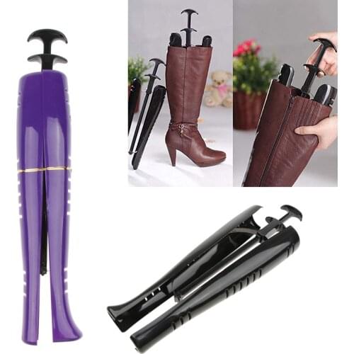 2x Plastic Boot Stand Stretcher Shaper Keeper Shoe Tree with Handle 18.9inch