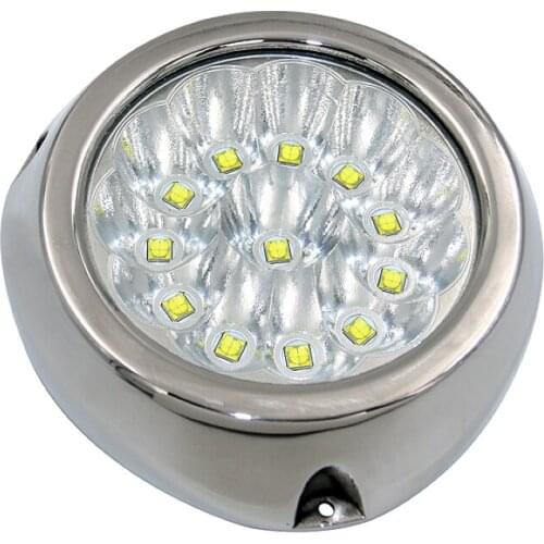 360W LED Underwater Fishing Light 12V/24V Boat Night Light 316L Stainless Steel Water Landscape Lighting for Marine Yacht Boat