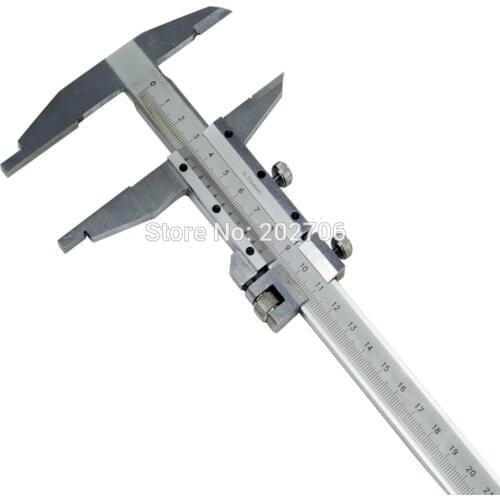ETOPOO 4 Ways Measuremet 0-300mm 12 Inch Steel Nip Jaws Slider Micrometer Measuring Gauge Vernier Caliper