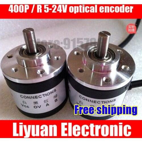 Free shipping 5-24V optical encoder 400P / R incremental rotary encoder