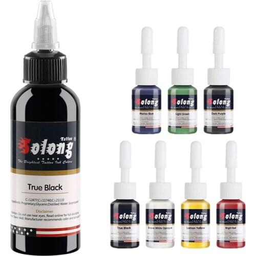 30Ml Tattoo Ink Permanent Makeup Pigment 5Ml 7 Colors Tattoo Ink Set Suitable For Body Beauty Tattoo Art Permanent Tattoo