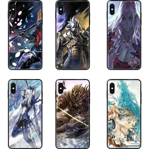 For Apple iPhone 11 12 Pro X XR XS MAX 5 5S 5C SE 6 6S 7 8 Plus Cyber Monday Final Fantasy Heavenswards Black Soft Personalized