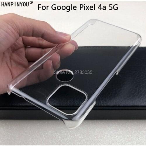For Google Pixel 4a Pixel4a 5G 6.2" Glossy Snap Phone Case Crystal Invisible Hard PC Cover Clear Protect Back Shell