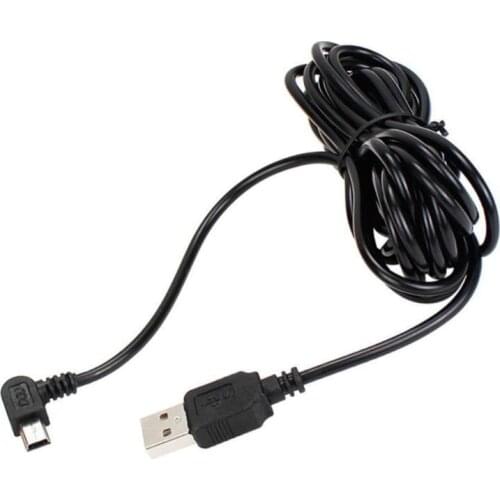 3.5M USB Type-A to Mini 5Pin Right Angle Charging Cable for GPS Navigator