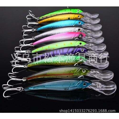 100pcs/lot 6.7" 17cm Classic Lure Minnow freshwater bait lures hard bait fake bait Swimbait 1.1OZ 31g plastic bait lures