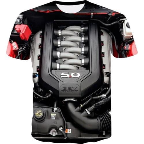 Summer Men 'S T -Shirt Motorcycle T -Shirt Punk Clothing Retro Clothes Mechanical Tshirt Tops Tees Men Funny 3d T -Shirt