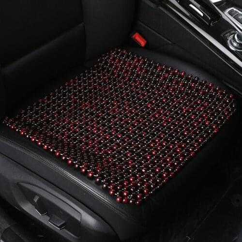 Summer Cool Car Seat Cover Natural Maple Wood Bead Car Seat Cushion Massage Breathable Environmental Waterproof Seat Mat