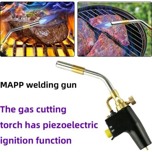 MAPP Propane Gas Welding Torches Nozzle, Plumbing Blow Torch, Soldering Tools, Metal Flame Gun Brazing Welding