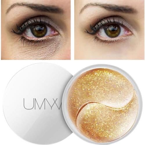 60Pcs Eye Mask Moisturizing Remove Dark Circles Anti-Puffiness Anti-Aging Reduce Wrinkles Nicotinamide Skin Care 80g