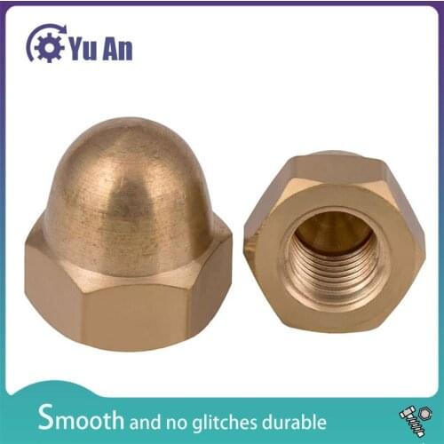 Spot Wholesale GB923 Copper Cap Nut Copper Cap Nut Copper Cap Nut Copper Cap Mother M3-M20 5Pcs