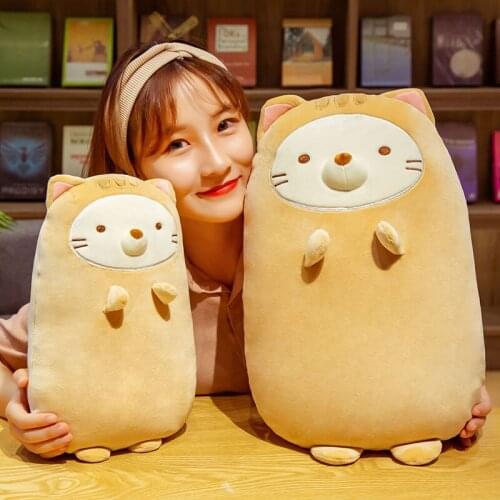 Cute cat plush Pillow kitten Cushion soft Colorful Stuffed toys Pendant doll houseware gifts for girlfriend
