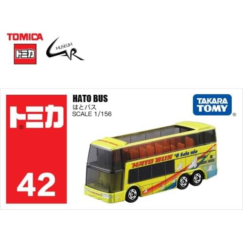 TAKATA TOMY TOMICA Diecast Alloy Car Model Boy Toys 42 HATO Bus Kida Gifts