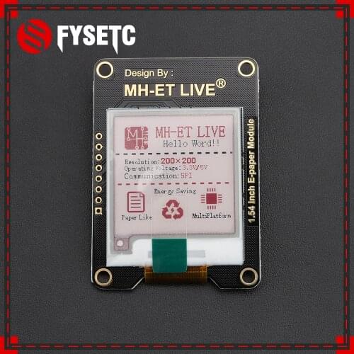 1.54 Inch Epaper Module E-paper E-Ink EInk Display Screen SPI Red Support Global/Part For Arduino STM raspberry pi ESP32