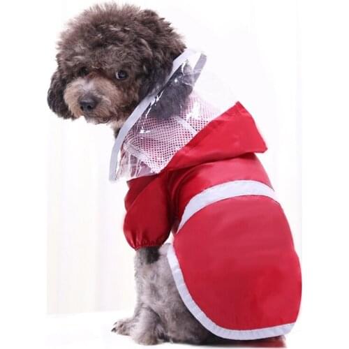 Soft Waterproof Dog Raincoat Reflective Raincoat For Dog Samoyed Impermeable Para Perro Medium Large French Bulldog Jacket