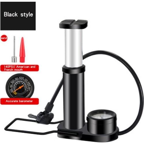 Bicycle Pump Portable Aluminum Foot Pumps MTB Cycling Air Pump Pressure Gauge Inflator 120Psi Pressure Pedal Bike Pump