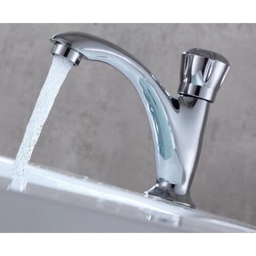 Single cold Bathroom Faucet Brass Basin Mixer single lever Tap Bathroom Sink Basin Mixer Tap