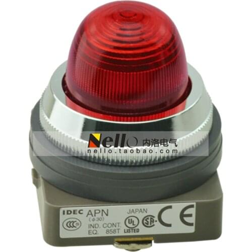 [SA]Original authentic Japanese and spring light 30mm APN122DNR AC / DC 24V LED red--10pcs/lot