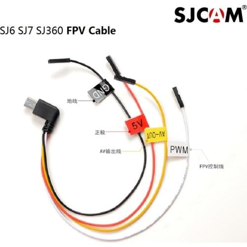 Original SJCAM PWM RC Drone Cable for Aerial FPV for SJCAM SJ6 Legend SJ7 sj9 SJ8 pro/plus/Air Action Sports Camera Accessories