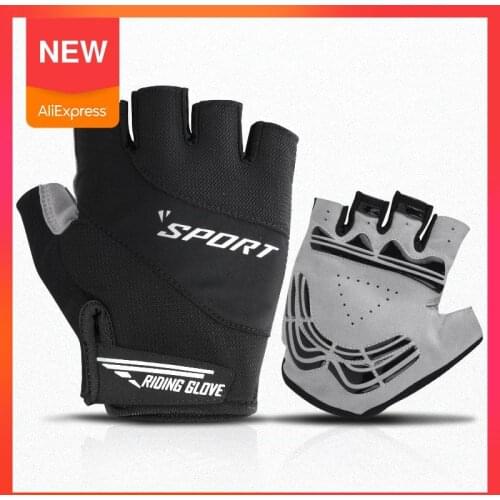 Cycling Gloves Anti-slip Half Finger Bike Accessories MTB Running Breathable Gym Gloves Short Finger Summer Men Women