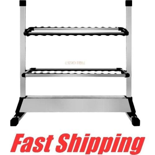 Aluminum alloy 24 grid fishing rod display stand Fishing rod holder for Yacht boat rod storage rack Fishing gear accessories