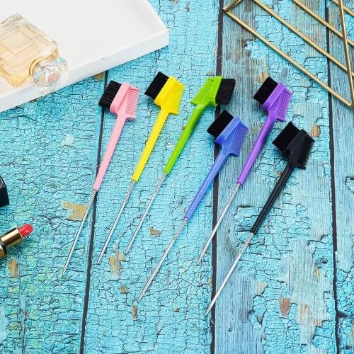 Hair Edge Brush with Rat Tail Comb Double Sided Control Hair Comb for Hair or Eyebrow