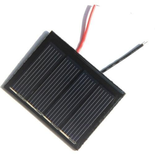 2V 0.23W Solar Panel With Wire Polycrystalline DIY Solar Charger For 1.5V Battery Light Toy 50*38MM 10pcs