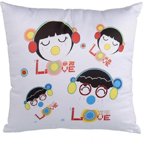 Heat transfer pure white pillowcase hot transfer blank pillow square pillow / personalized custom pillow